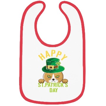 Discover Angry Mad Cat Happy Saint Patrick Day Bibs