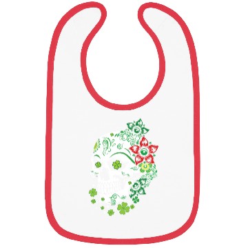 Discover Sugar Bone Floral Shamrock Saint Patrick Day Bibs