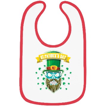 Discover Bone Bearded Irish Shamrock Saint Patrick Day Bibs
