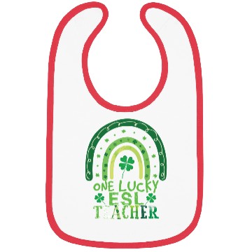 Discover Rainbow Saint Patrick Day Clover Lucky Teacher Bibs