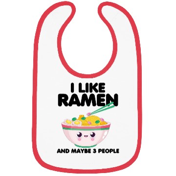 Discover I Like Ramen And Maybe 3 People Bibs