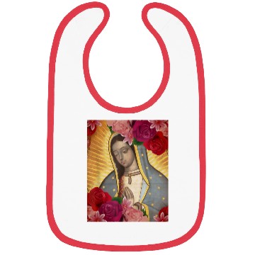 Discover Our Lady of Guadalupe Rose Mexican Catholic Juan D Bibs