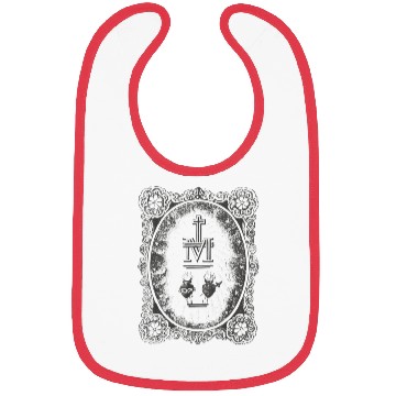 Discover Medal Sacred Heart Immaculate Mary Cath Bibs