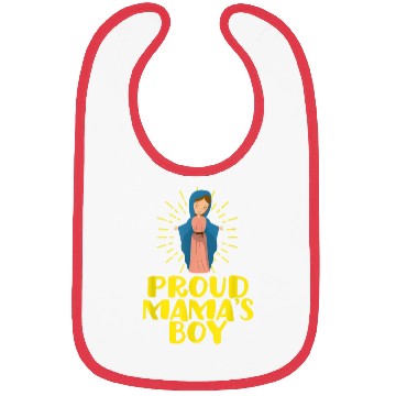 Discover Our Blessed Mary Cute I Love Mama Catholic Gifts Bibs