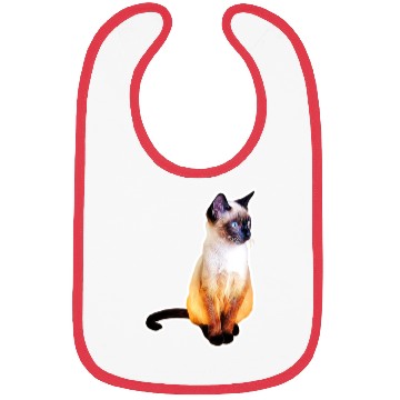 Discover Siamase cat potrait | cat potrait | pet potrait Bibs