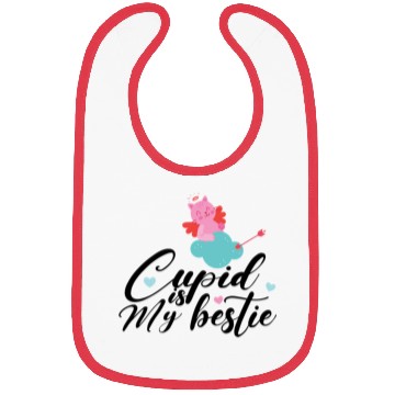 Discover Cupid is my bestie gift for valentine cupid lovers Bibs