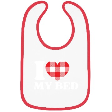 Discover I Heart My Bed Bibs