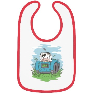 Discover Cow eating grass tractor Cow eating grass tractor Bibs