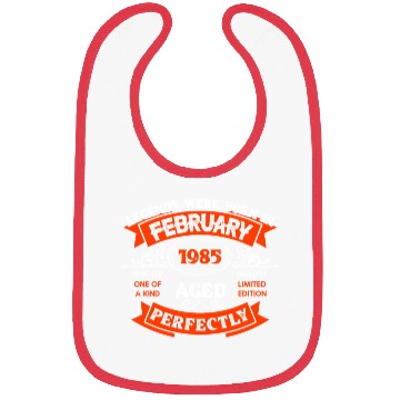 Discover Legends Were Born In February 1985 Birthday Bibs