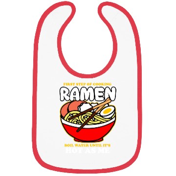 Discover First Step Of Cooking Ramen Bibs