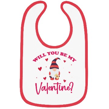 Discover Will You Be My Valentine Gnome Bibs