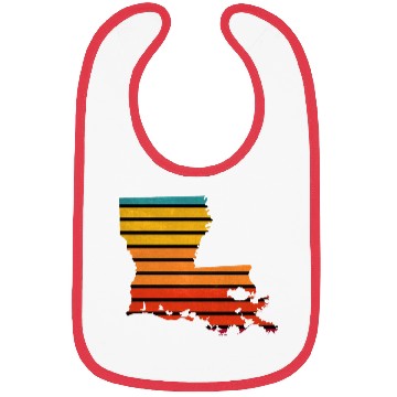 Discover Louisiana sticker retro Bibs