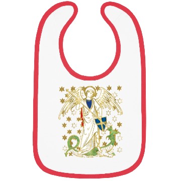 Discover St. Michael the Archangel Icon Dragon Catholic Ang Bibs
