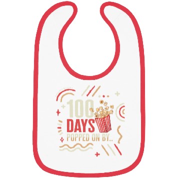 Discover School Bibs, 100 Days Popped On By Popcorn Cute