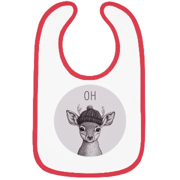 Discover Oh Deer - Cute Stag with Hat Bibs