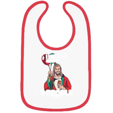 Discover I Like Jesus And Maybe 3 People Bibs