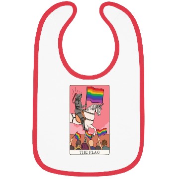 Discover LGBTQ FLAG Tarot Card Finger for a Tarot Reader Bibs