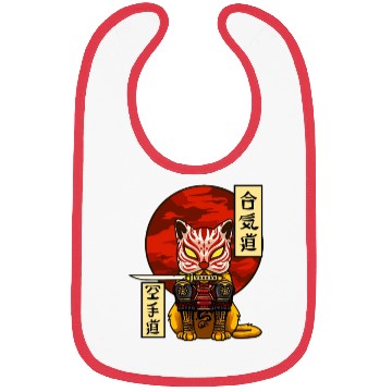 Discover Samurai Cat Bibs
