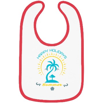 Discover Happy Holidays Summer Bibs