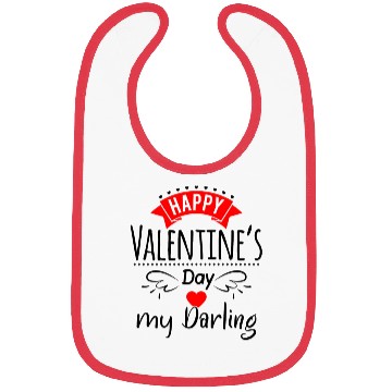 Discover HAPPY VALENTINES Bibs