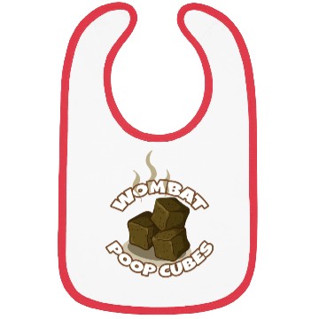 Discover Wombat Poop Cubes Bibs