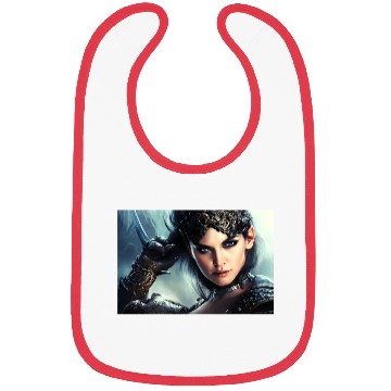 Discover Warrior princess wearing gothic plate fantasy art Bibs