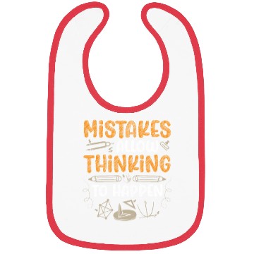 Discover Mistakes Allow Thinking To Happen Math Teacher Bibs