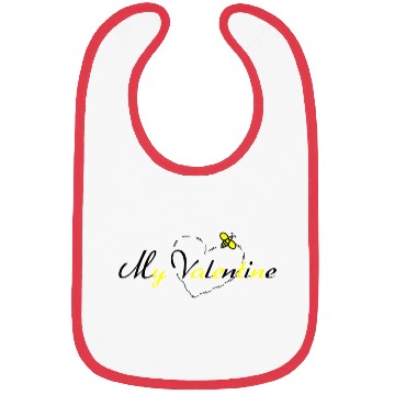Discover Bee my valentine740 Bibs