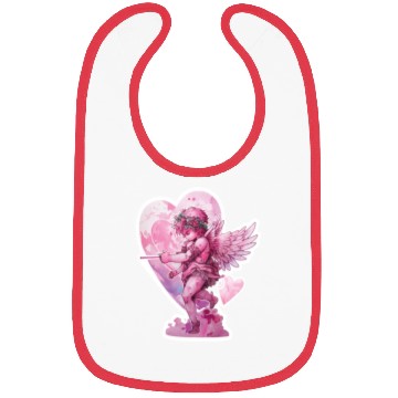 Discover funny Cupid Valentine's Day girls Bibs