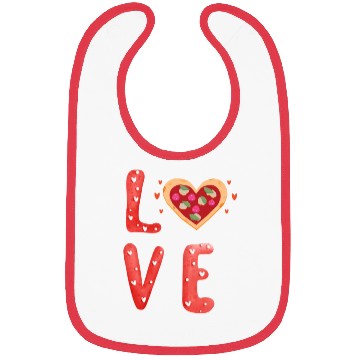 Discover love pizza Bibs