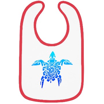 Discover Hawaiian Tribal Sea Turtle Polynesian Tattoo Style Bibs