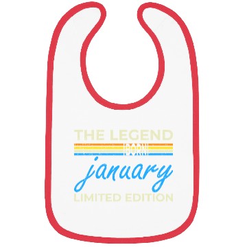 Discover The Legend Born In January Bibs