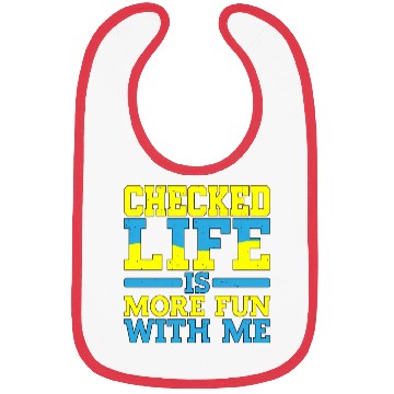 Discover Checked, Life Is More Fun With Me Bibs