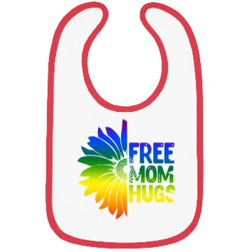 Discover Free Mom Hugs, LGBT Sunflower Bibs