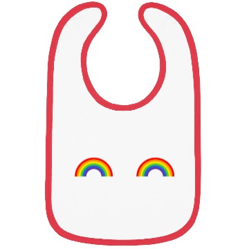 Discover LGBT Rainbow Flag Titties Bibs
