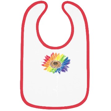 Discover Love Sunflower LGBT Flag Bibs