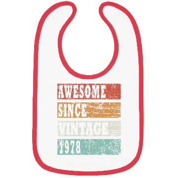 Discover 1978 bday gift idea Bibs