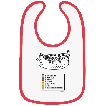 Discover Chicago Dog Paint By Number Bibs