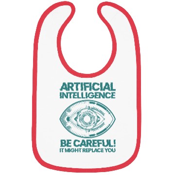 Discover AI Machine Learning Computer Geek Technology Robot Bibs