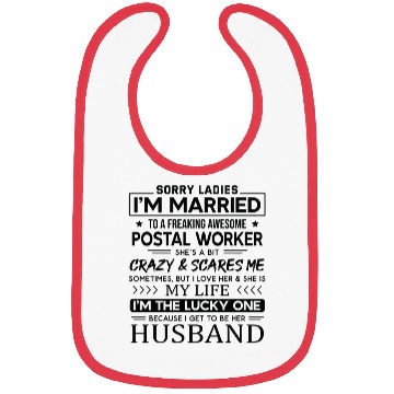 Discover Postal Worker Funny Saying For Husband Bibs
