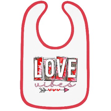 Discover Leopard print cheetah Love Vibes Bibs Cupids Arrow