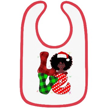 Discover Black African Girl American Melanin Christmas Sant Bibs