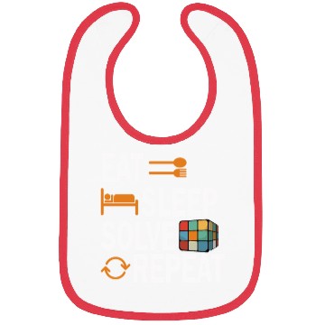 Discover Eat Sleep Solve Repeat Math Speed Cubing Genie Bibs
