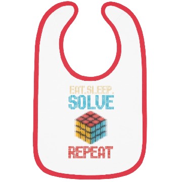 Discover Eat Sleep Solve Repeat Math Speed Cubing Genie Bibs