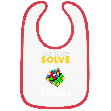 Discover Eat Sleep Solve Repeat Math Speed Cubing Genie Bibs