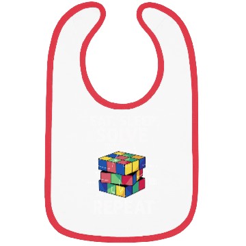 Discover Eat Sleep Solve Repeat Math Speed Cubing Genie Bibs