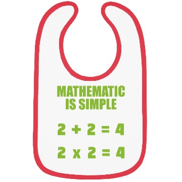 Discover mathematic is simple Bibs