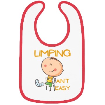 Discover Limping Ain't Easy Physical Therapy Bibs