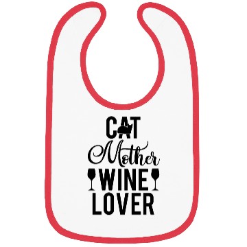 Discover Cat Mother Wine Lover Bibs