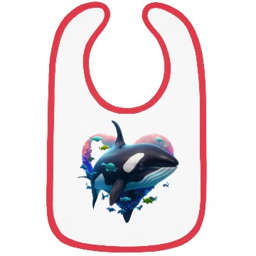 Discover Orca Is My Valentine Bibs